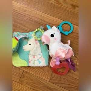 Plush Unicorn and Llama Activity Set for Kids